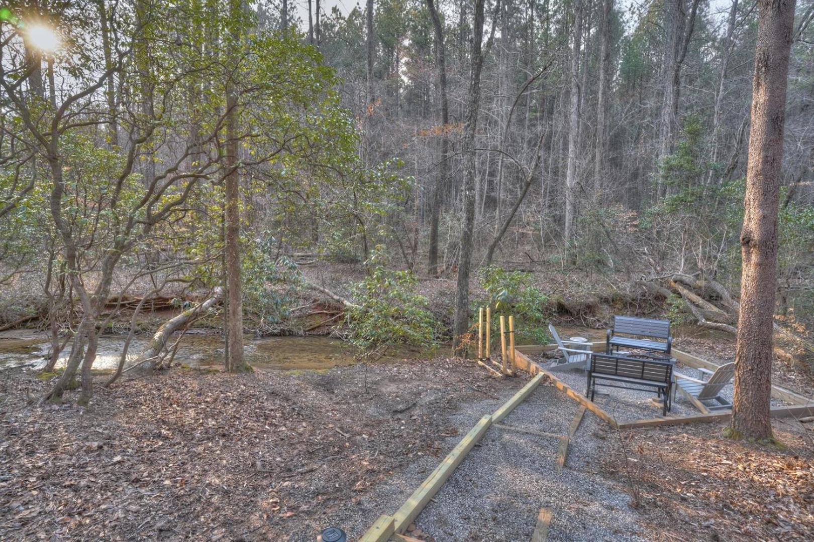קליבלנד Luxury Cabin Sleeps 8 With Creekside Fire Pit Near Helen Ga מראה חיצוני תמונה